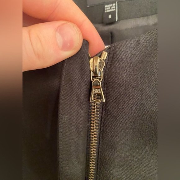 SOLD Judith + Charles Made in Canada Leather and Wool Blazer - Picture 7 of 9